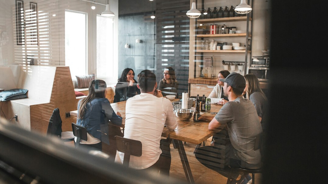 team collaboration in office